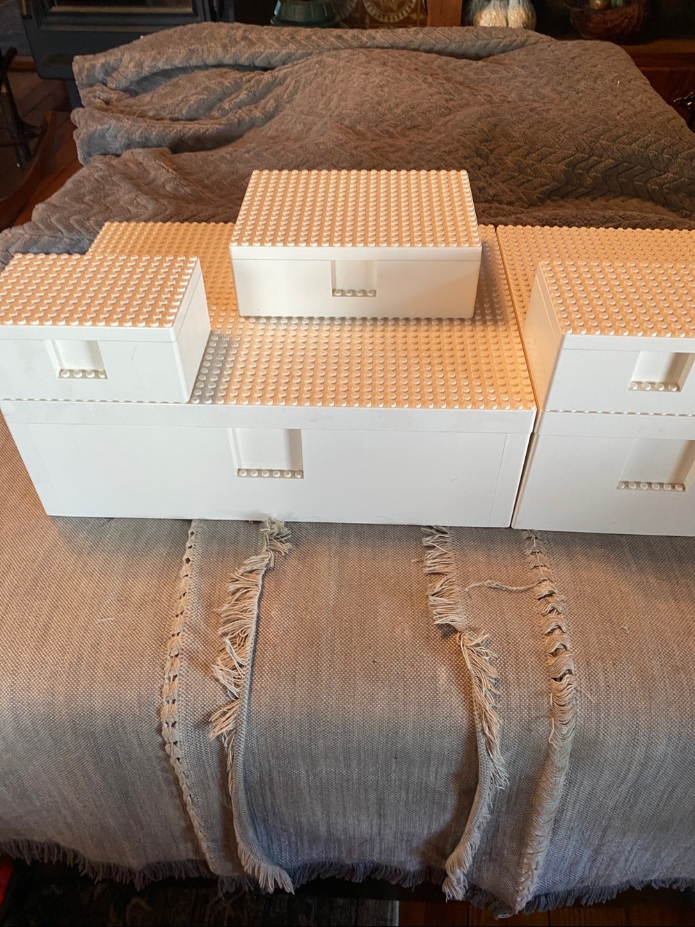 IKEA 2018 stackable Lego Bygglek White Modular Storage Organizer - Picture 3 of 4
